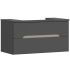 МАНХАТЪН ДОЛЕН ШКАФ ЗА БАНЯ С 2 ЧЕКМЕДЖЕТА И ВКЛЮЧЕН УМИВАЛНИК 80.8/47.3/44h АНТРАЦИТ