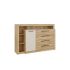 КОМОД  БЕЛВЮ 160.5/43.4/107.3 СМ В ДЪБ МАУВЕЛА И ПЯСЪК