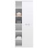 ФРЕШ ВИСОК ШКАФ С 1 ВРАТА 6 РАФТА 65/38,5/168,5h БЯЛ ГЛАНЦ