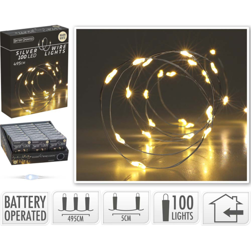 LED КОЛЕДНИ ЛАМПИЧКИ 100БР. 495СМ