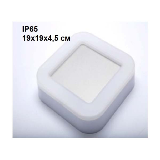 LED ПЛАФОНИЕРА ВЛАГОЗАЩИТЕНА 15W 19/19СМ
