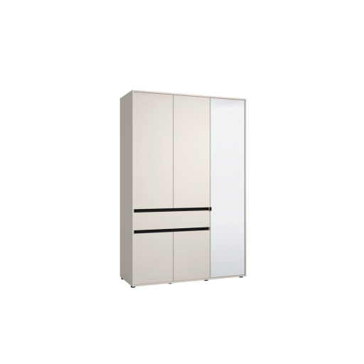 СИВ ТРИКРИЛЕН ГАРДЕРОБ КОРБЕТ С 1 ЧЕКМЕДЖЕ 138 /54.5/210.5 СМ