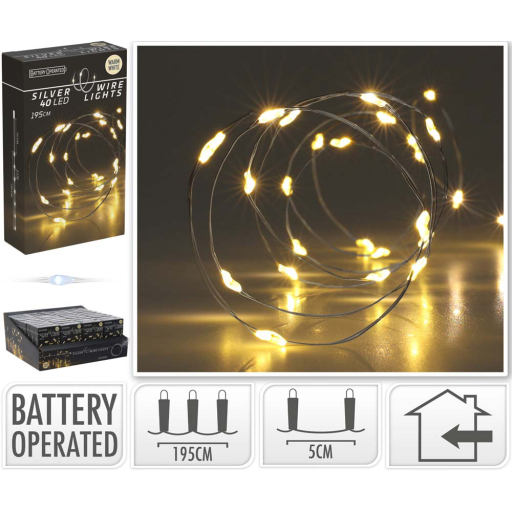 LED КОЛЕДНИ ЛАМПИЧКИ 40БР. 195СМ