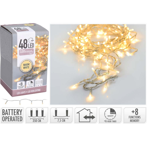 LED КОЛЕДНИ ЛАМПИЧКИ 48БР. 350СМ