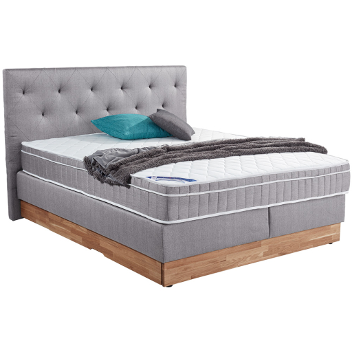 СВЕТЛОСИВО БОКССПРИНГ ЛЕГЛО МАРА С МАТРАК И ТОП МАТРАК 160/200 СМ И 2 ЧЕКМЕДЖЕТА