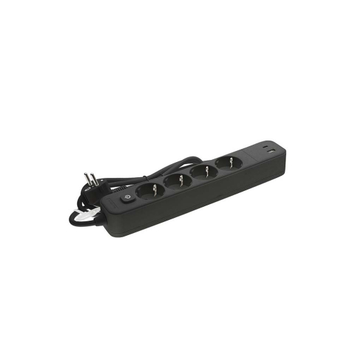 РАЗКЛОНИТЕЛ С 4 ГНЕЗДА И USB С ШАЛТЕР 1.5М КАБЕЛ