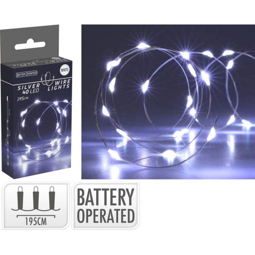 LED КОЛЕДНИ ЛАМПИЧКИ 40 БР.
