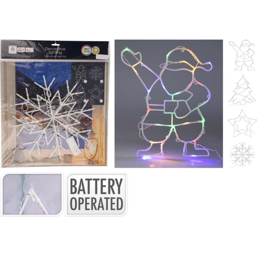 LED МНОГОЦВЕТНА КОЛЕДНА ФИГУРА АСОРТИ