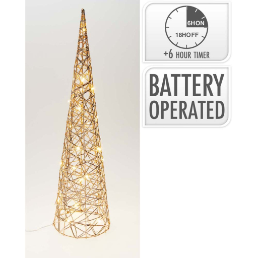 LED ЕЛХА КОНУС ШАМПАНСКО 60СМ
