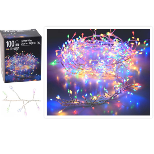 LED КОЛЕДНИ ЛАМПИЧКИ 100БР. 95СМ