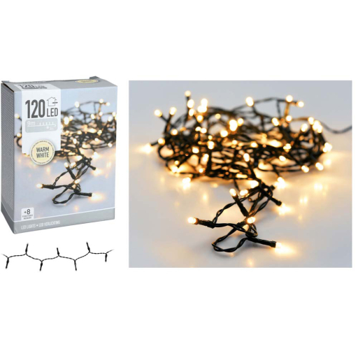 LED КОЛЕДНИ ЛАМПИЧКИ 120БР. 900СМ