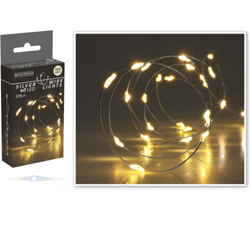 LED КОЛЕДНИ ЛАМПИЧКИ 40БР. 195СМ