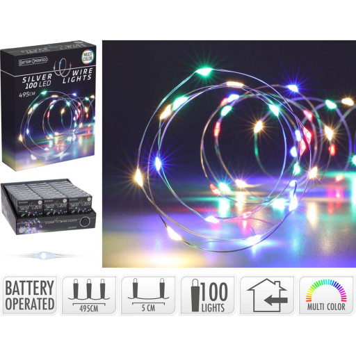LED КОЛЕДНИ ЛАМПИЧКИ 100БР. 495СМ
