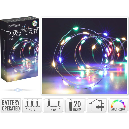 LED КОЛЕДНИ ЛАМПИЧКИ 20БР. 95СМ