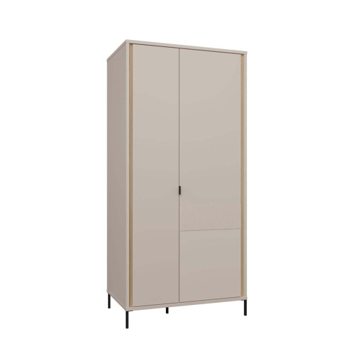 ГАРДЕРОБ СЕРАВЕЛ 94.1/60.5/199.2 СМ  В ПЯСЪК И  ДЪБ МАУВЕЛА