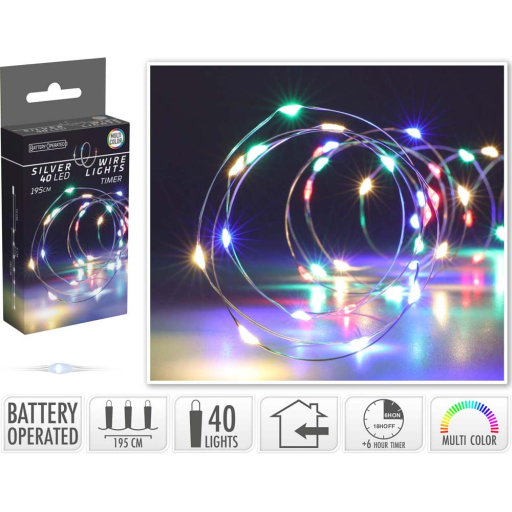 LED КОЛЕДНИ ЛАМПИЧКИ 40 БР.