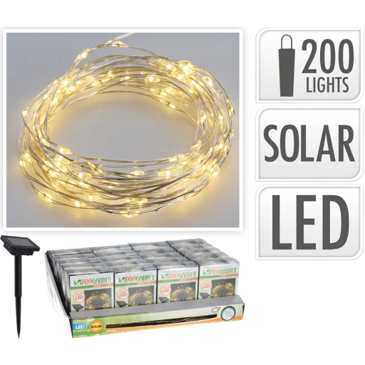 LED СОЛАРНО ГРАДИНСКО ОСВЕТЛЕНИЕ 10 М