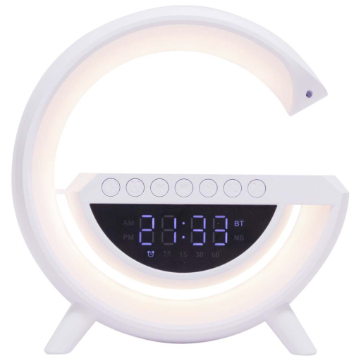OVI LED НАСТОЛНА ЛАМПА С ЧАСОВНИК 15W 24/8/23CM
