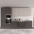 СИВА БЛОК КУХНЯ ХЕЛЕНА 360/60/240 СМ С ВКЛЮЧЕНИ 6БР ЕЛ.УРЕДИ BEKO